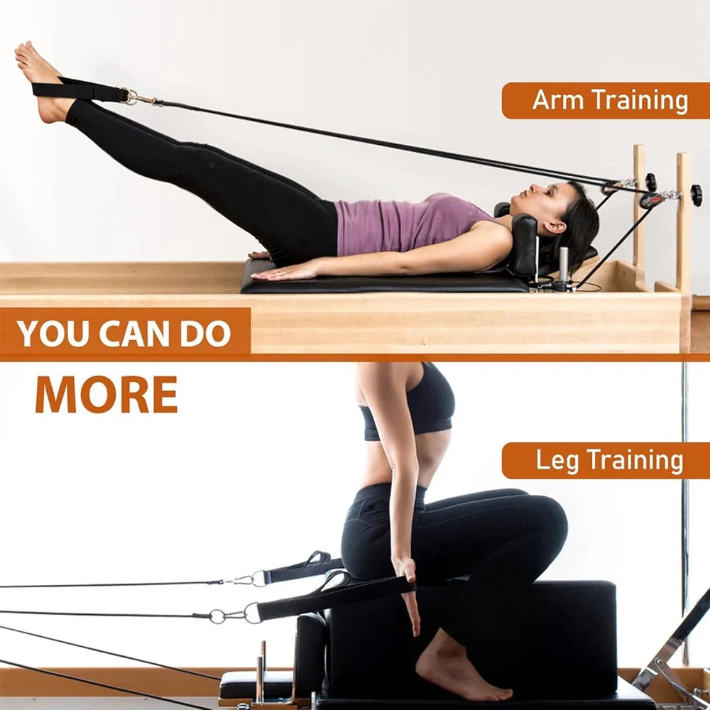 Double Loop Pilates Straps with D-Ring | Hand & Foot Strap