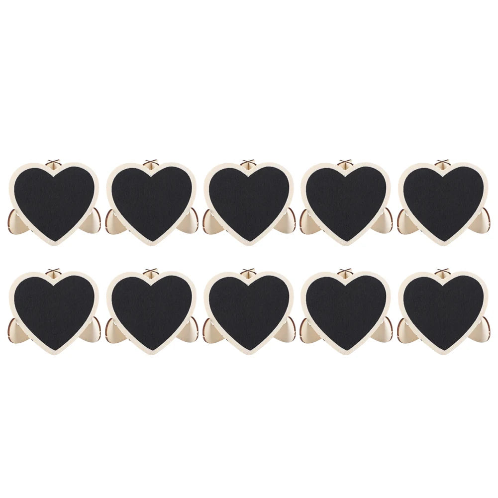 Mini Blackboard Wedding Decoration Heart Shaped Message Board Birthday Parties Event Decorations for Wedding Signs Place Cards Peaceful Pleasures Health and Wellness