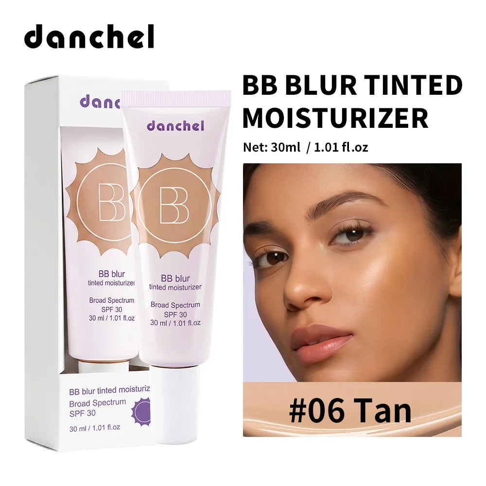 SPF30 BB Blur Tinted Moisturizer Medium Coverage Even Skin Tone Lightweight Sun Protection Face Makeup Peaceful Pleasures Health and Wellness 6Tan