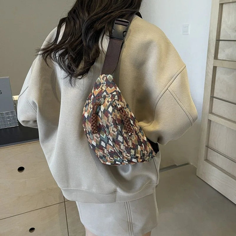 Women's Wide Strap Crossbody Fanny Pack | Minimalist Waist Bag