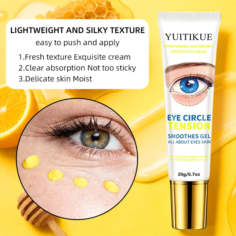 YUITIKUE Eye Circle Tension Smoothing Gel | Moisturizing & Firming Essence Eye Cream For All Eye Skin Types 20g Peaceful Pleasures Health and Wellness
