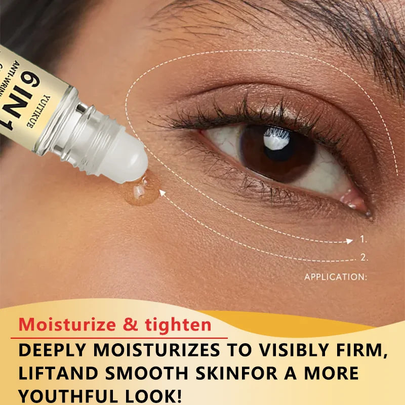 Yuitikue 6IN1 Anti-Wrinkle Skin Care Essence, 1-Minute Lifting & Firming Serum with Collagen, Retinol & Hyaluronic Acid, 15ml Peaceful Pleasures Health and Wellness