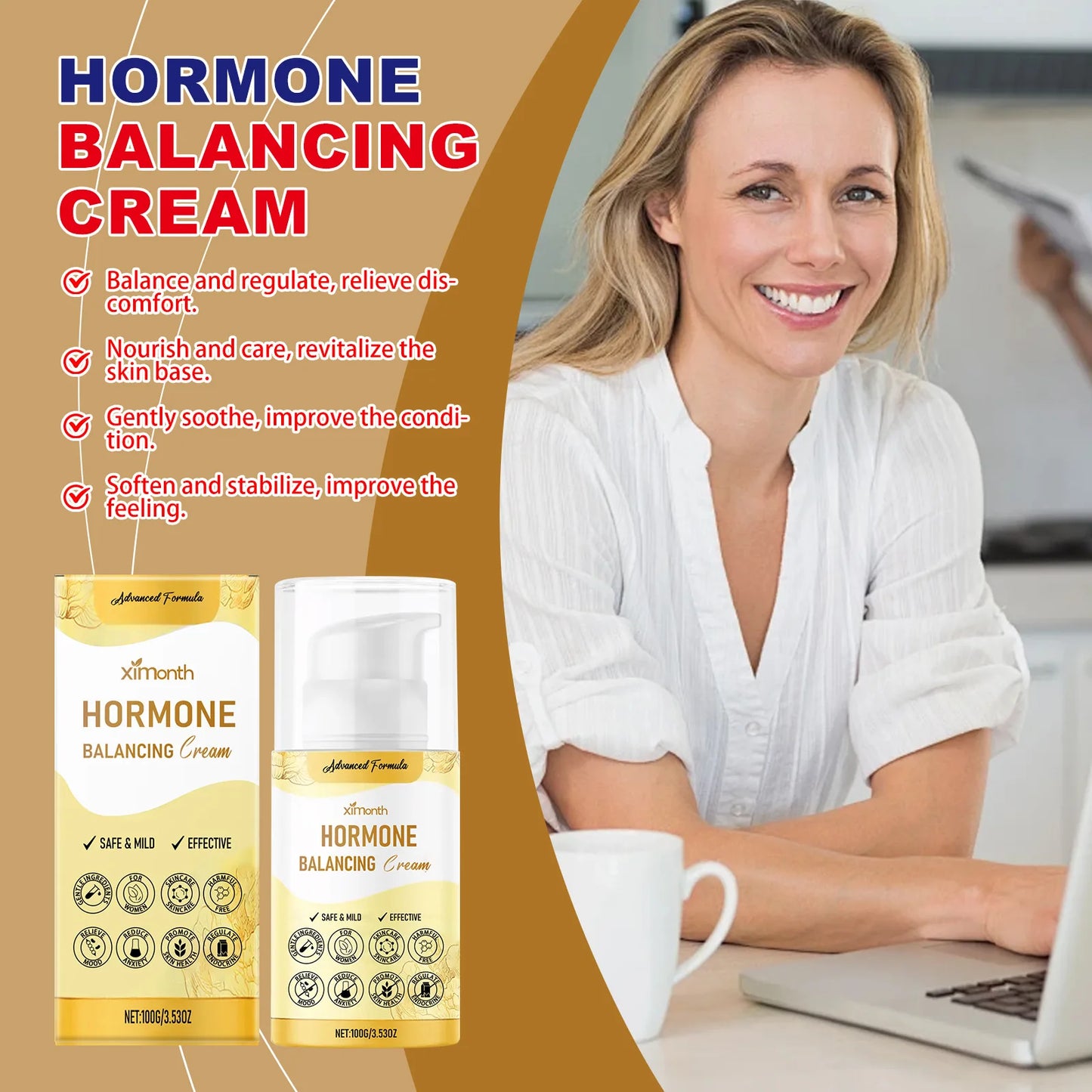 Hormone Balancing Cream for Women – Menopause & Estrogen Relief