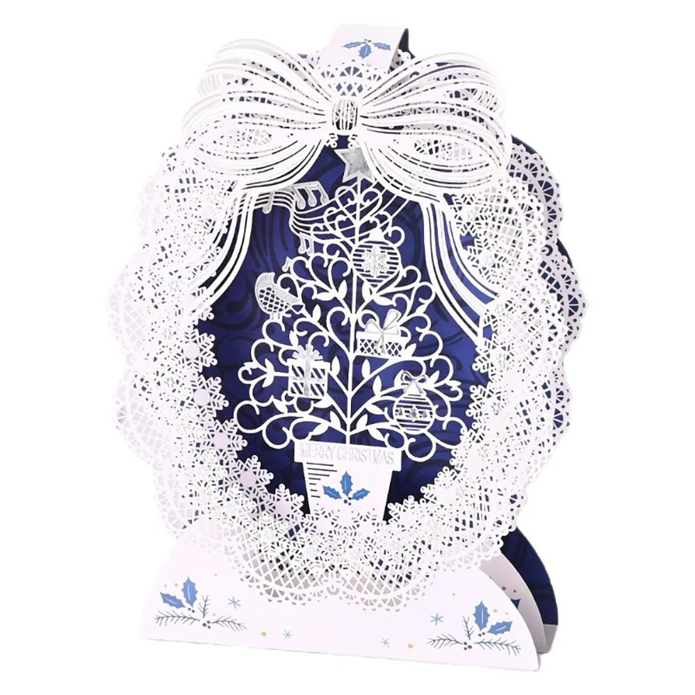 Christmas 3D Greeting Card Folding Decoration Blessing Gratitude
