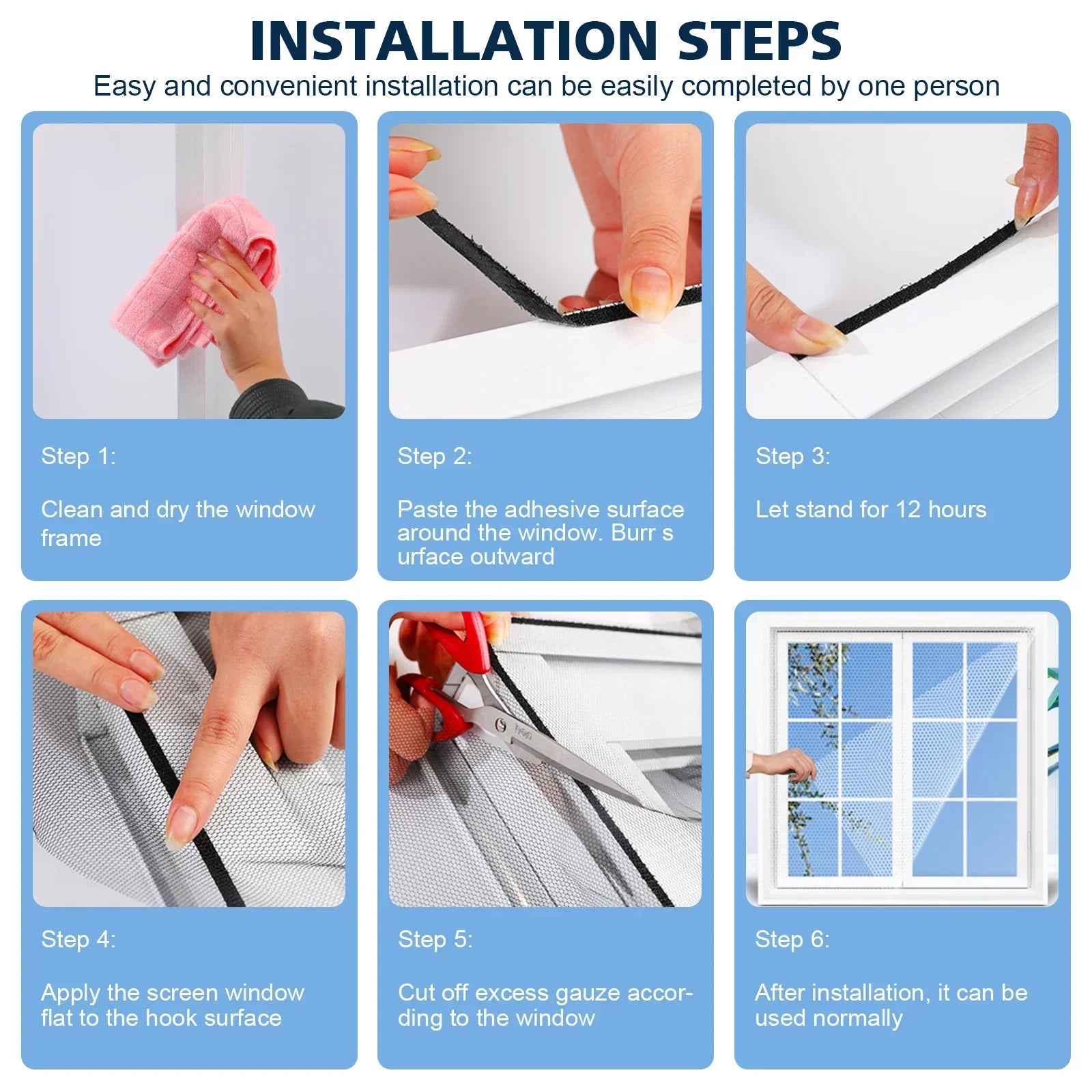 DIY Mosquito Net Self-adhesive Indoor Anti-insect Fly Screen Curtains Window Net Protections Mesh Home Textile Bed Garden Peaceful Pleasures Health and Wellness