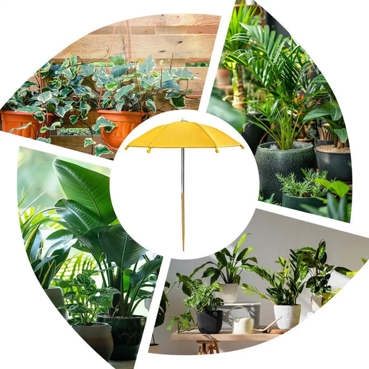 Plant Umbrella for Outdoor Pots | UV-Protective Garden Parasol Garden Shade Umbrella Peaceful Pleasures Health and Wellness
