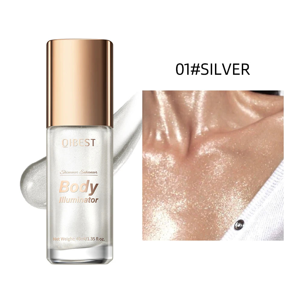 3D Face Brighten Highlighter Cosmetic Shimmer Highlighter Stick Liquid Face Contour Bronze Concealer Cream Makeup Tool 5 Colors Peaceful Pleasures Health and Wellness 01 Silver