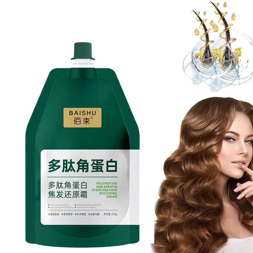 Polypeptide Keratin Deep Conditioning Hair Mask 250g – Repair Dry, Damaged & Frizzy Hair Peaceful Pleasures Health and Wellness B-250g