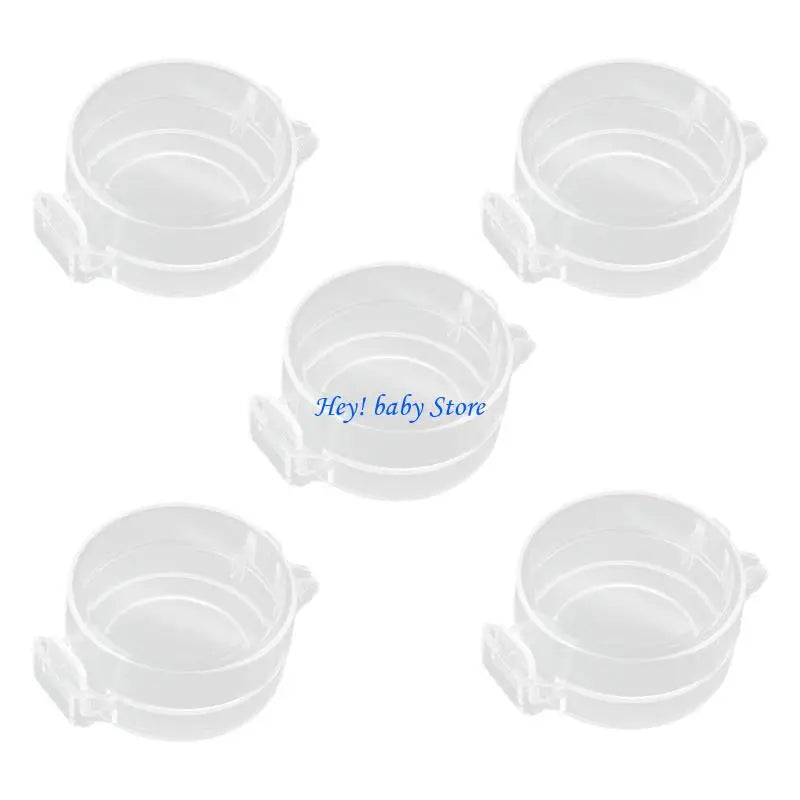 5-Pack Child Safety Deadbolt Cover | Transparent Door Lock Guard