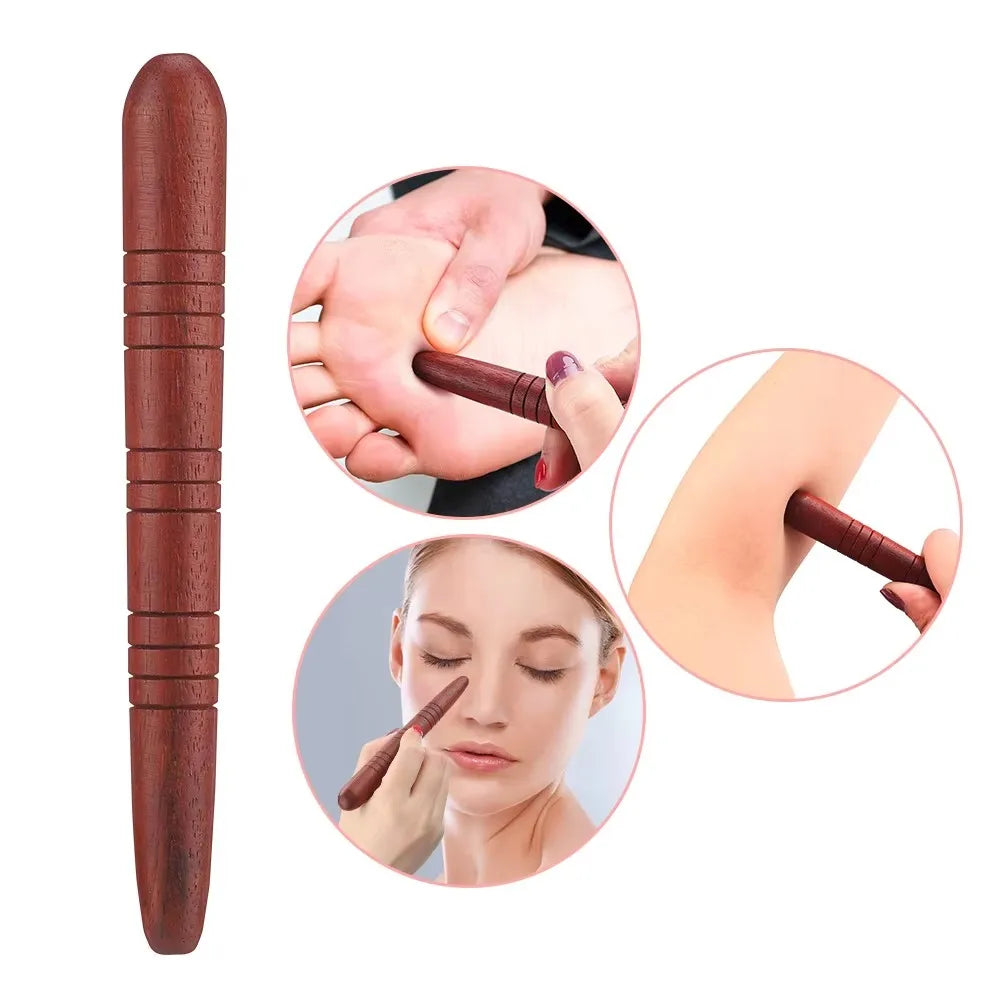 Wooden Acupoint Massage Stick – Meridian Foot Reflexology Tool