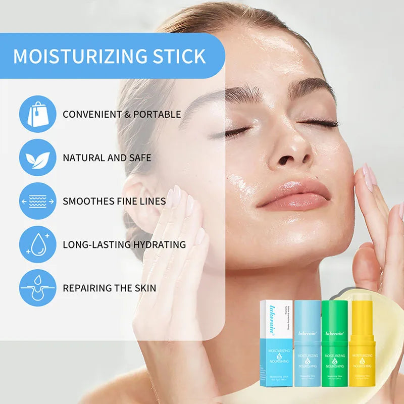 Ice Cool Moisturizing Face Stick – Eyes, Lips & Skin Hydration Face Moisturizer Stick Peaceful Pleasures Health and Wellness white