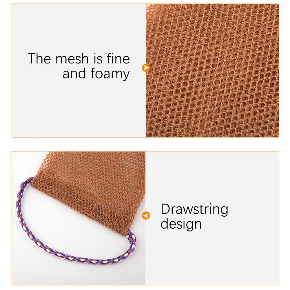 Back Scrubber For Shower Soft Comfort Bath Towel Exfoliating Washcloth Scrubber Quick Dry Africa Net Bath Cloth For Men Women Peaceful Pleasures Health and Wellness
