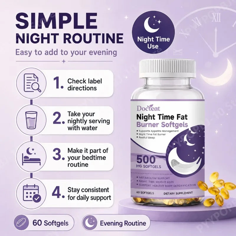 Magnesium & Vitamin B6 Evening Wellness Softgels | 60 Count