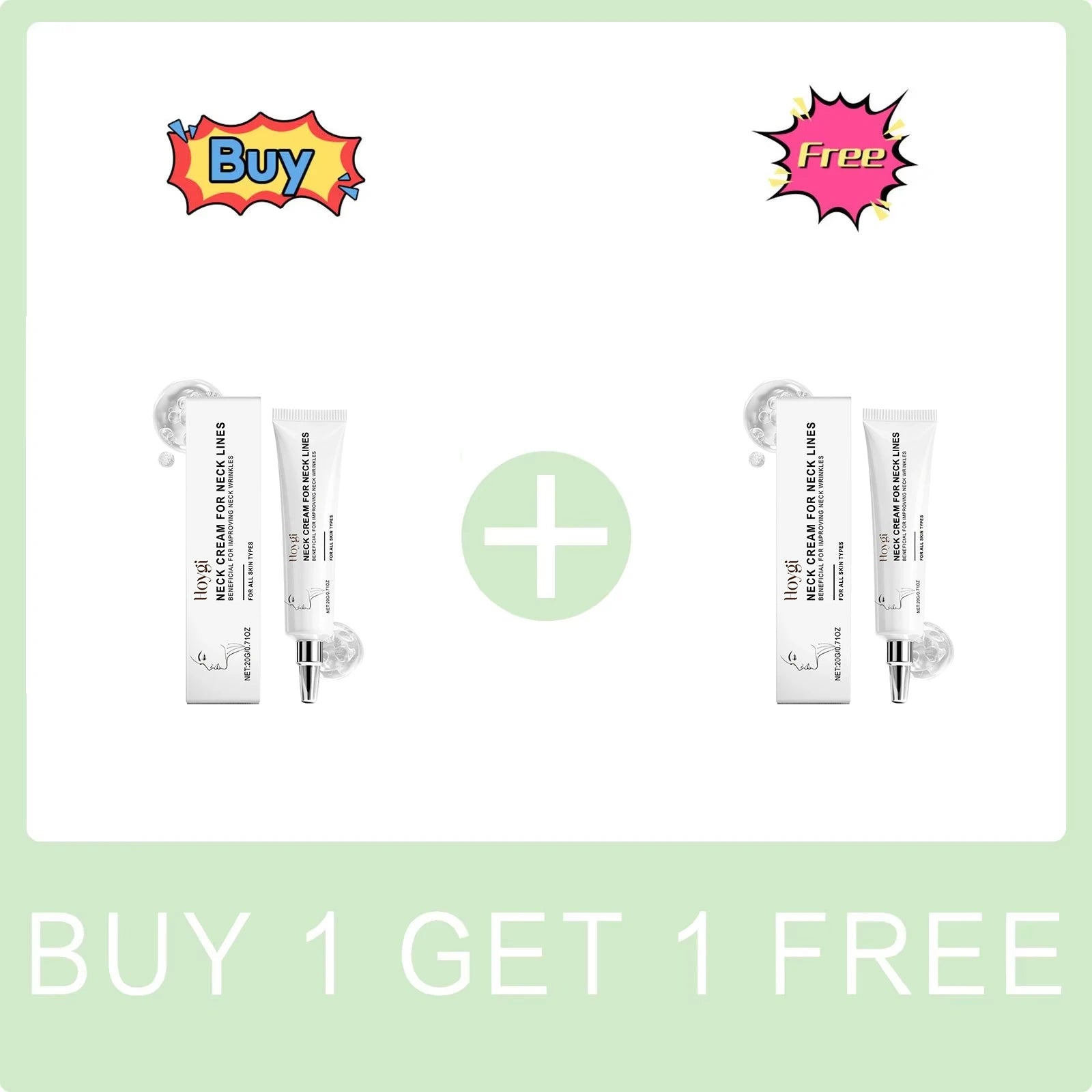 Neck Cream for Neck Lines Firming Lifting Improve Double Chin Restore Skin Youthful Lightening Smoothing Moisturizer Neck Cream Peaceful Pleasures Health and Wellness Buy 1 Get 1 Free