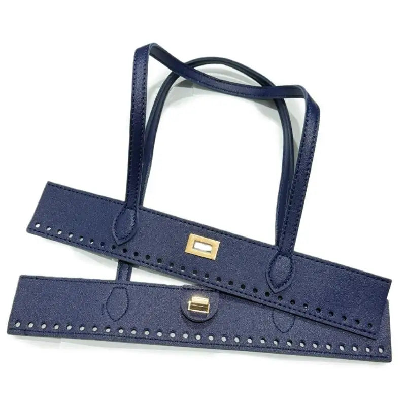 Woven DIY Handbag Double Handles – PU Replacement Bag Straps