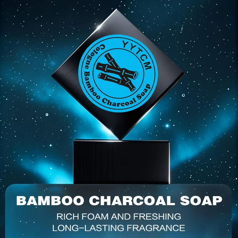 Men's Bamboo Charcoal Soap – Deep Cleansing Face & Body Bar