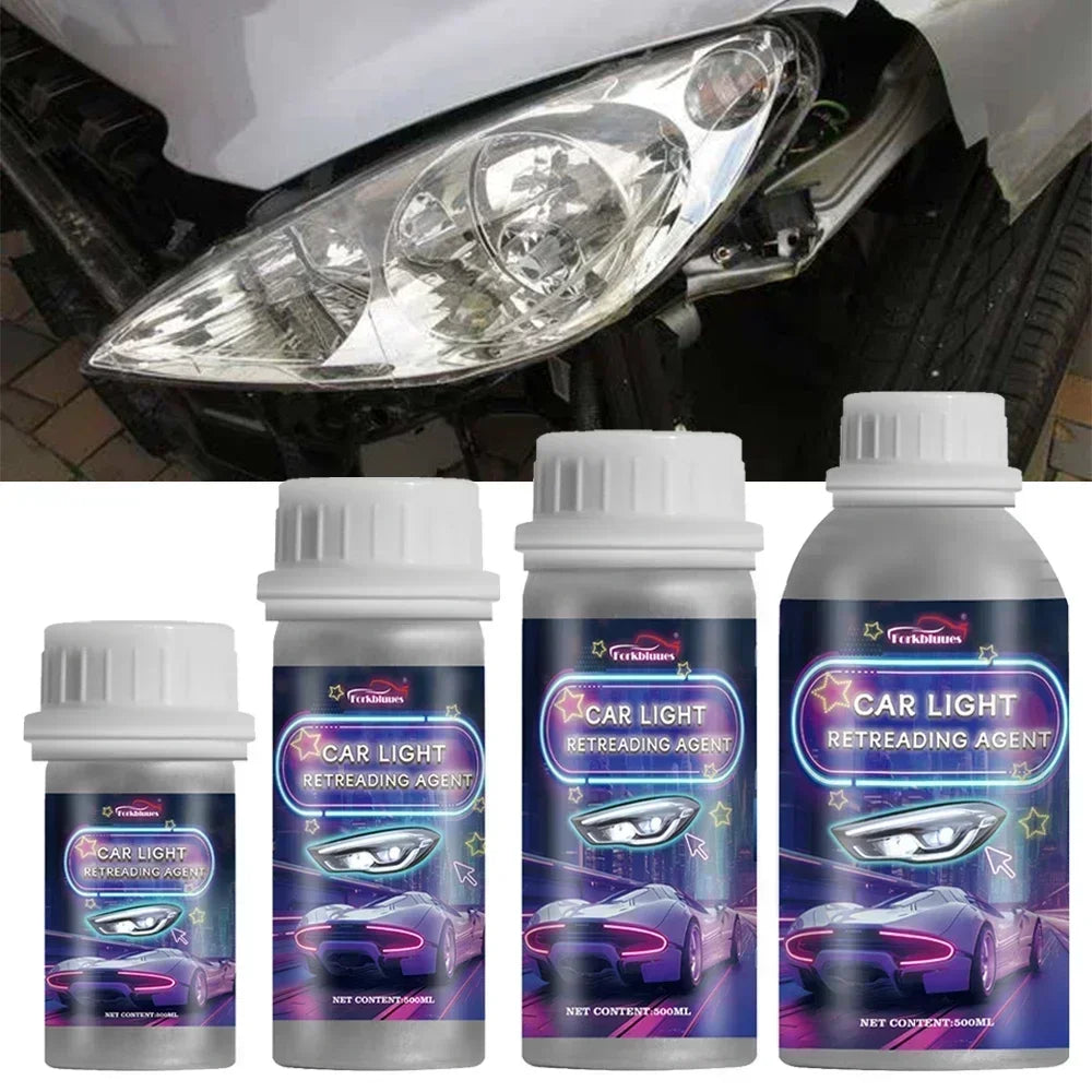 Car Headlights Renovation Polishing Kit Headlight Restoration Kit Workshop Automotive Care Tool 800ML Liquid Polymer Evaporator Peaceful Pleasures Health and Wellness
