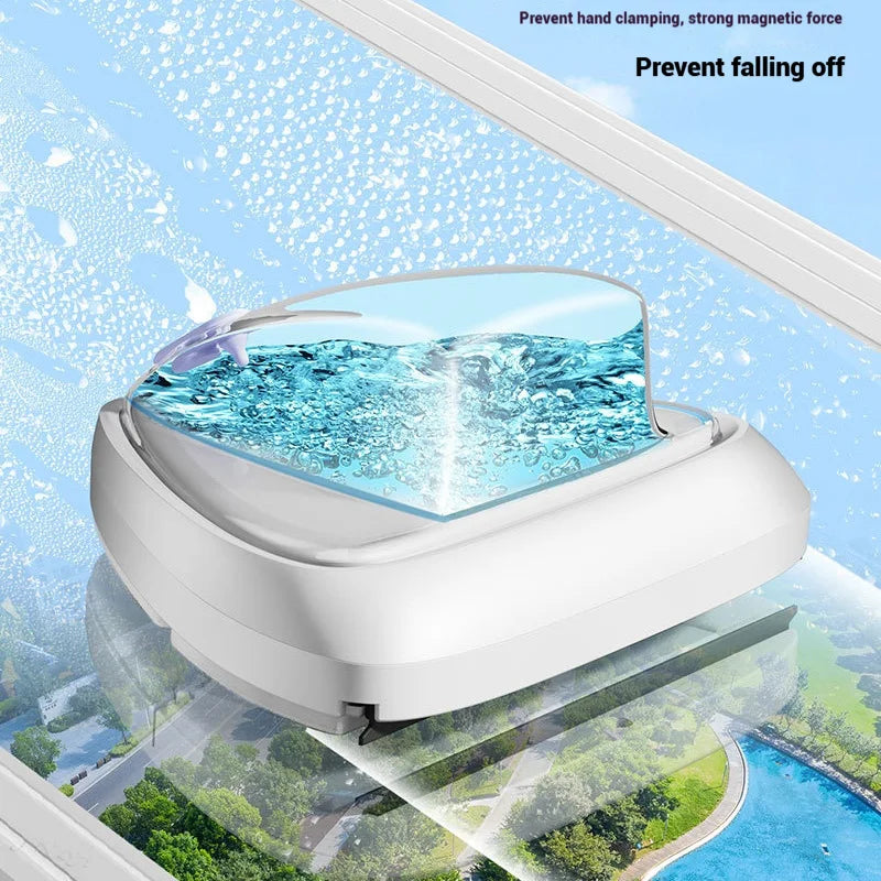 1pc Double-sided Water Storage Glass Wipers Housekeeping Double-layer Glass Wipers Household High-rise Magnetic Glass Wipers Peaceful Pleasures Health and Wellness
