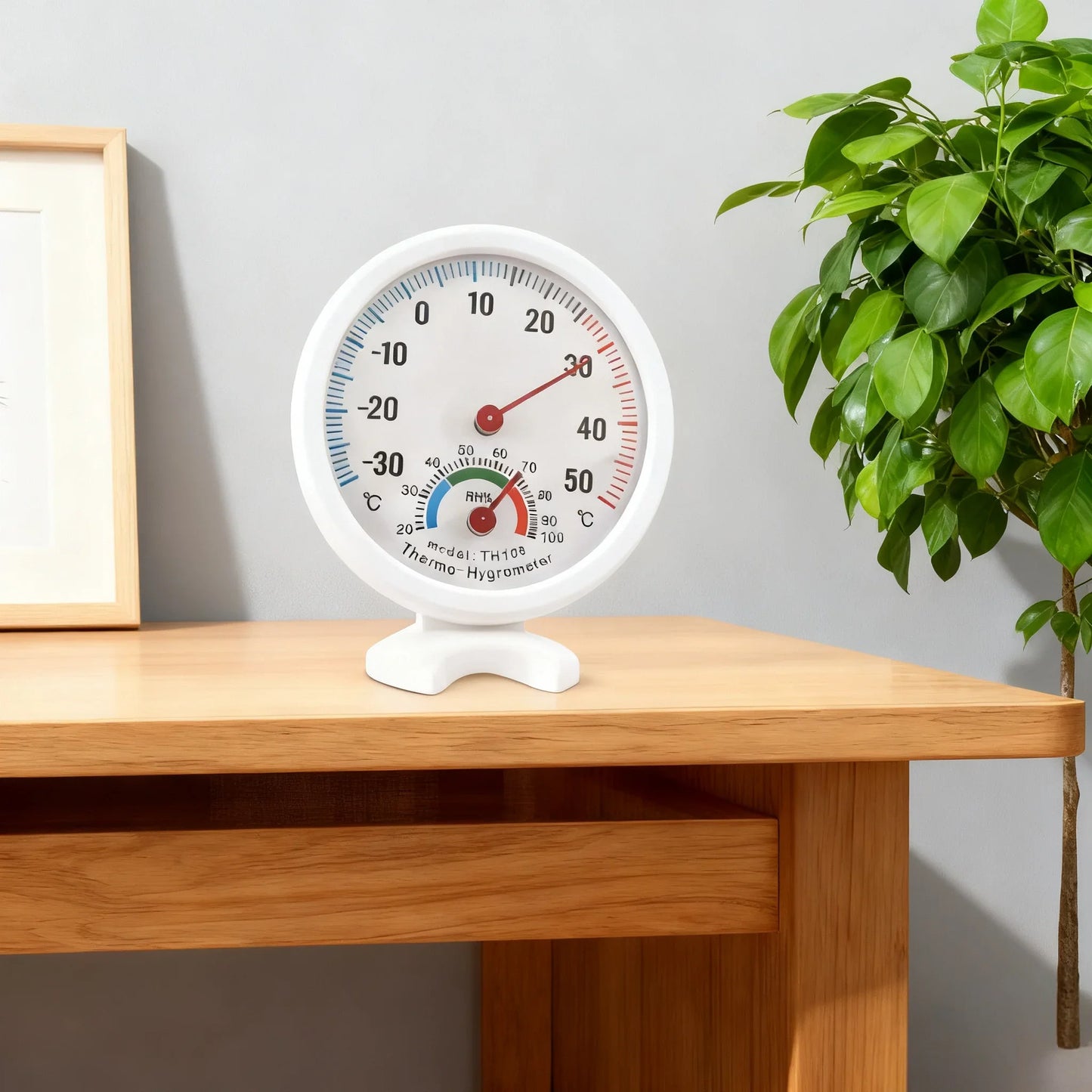 Mini Bell Analog Thermometer & Hygrometer | -30°C to 50°C