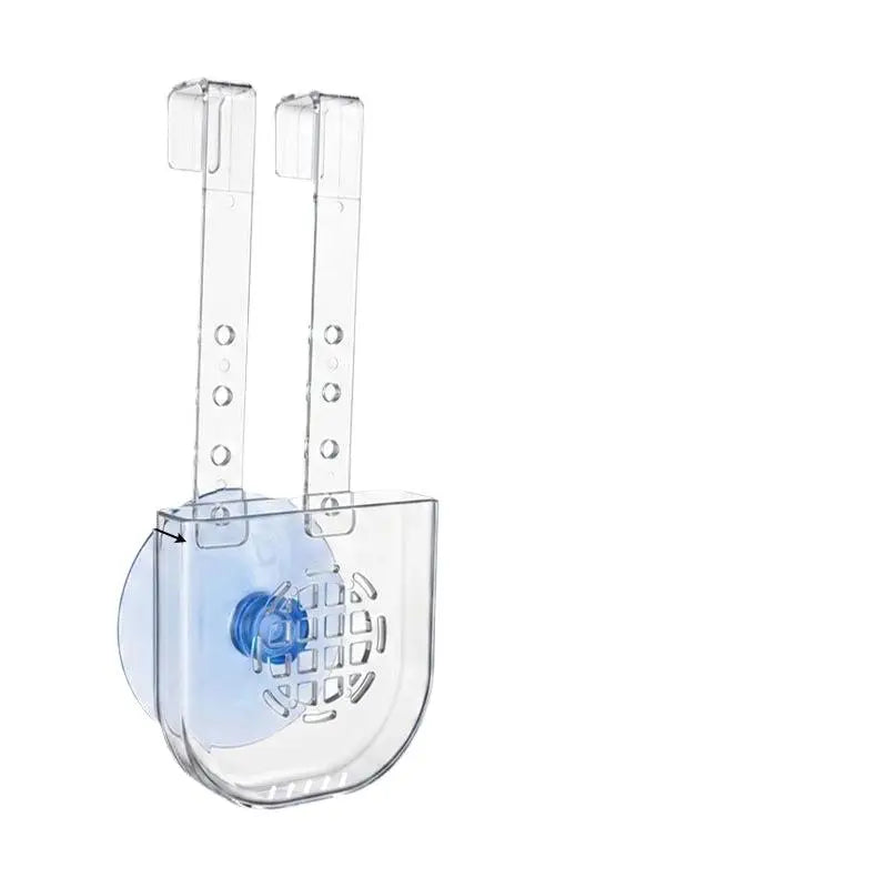 Clear Acrylic Toilet Tank Cleaning Tablet Holder with Hooks