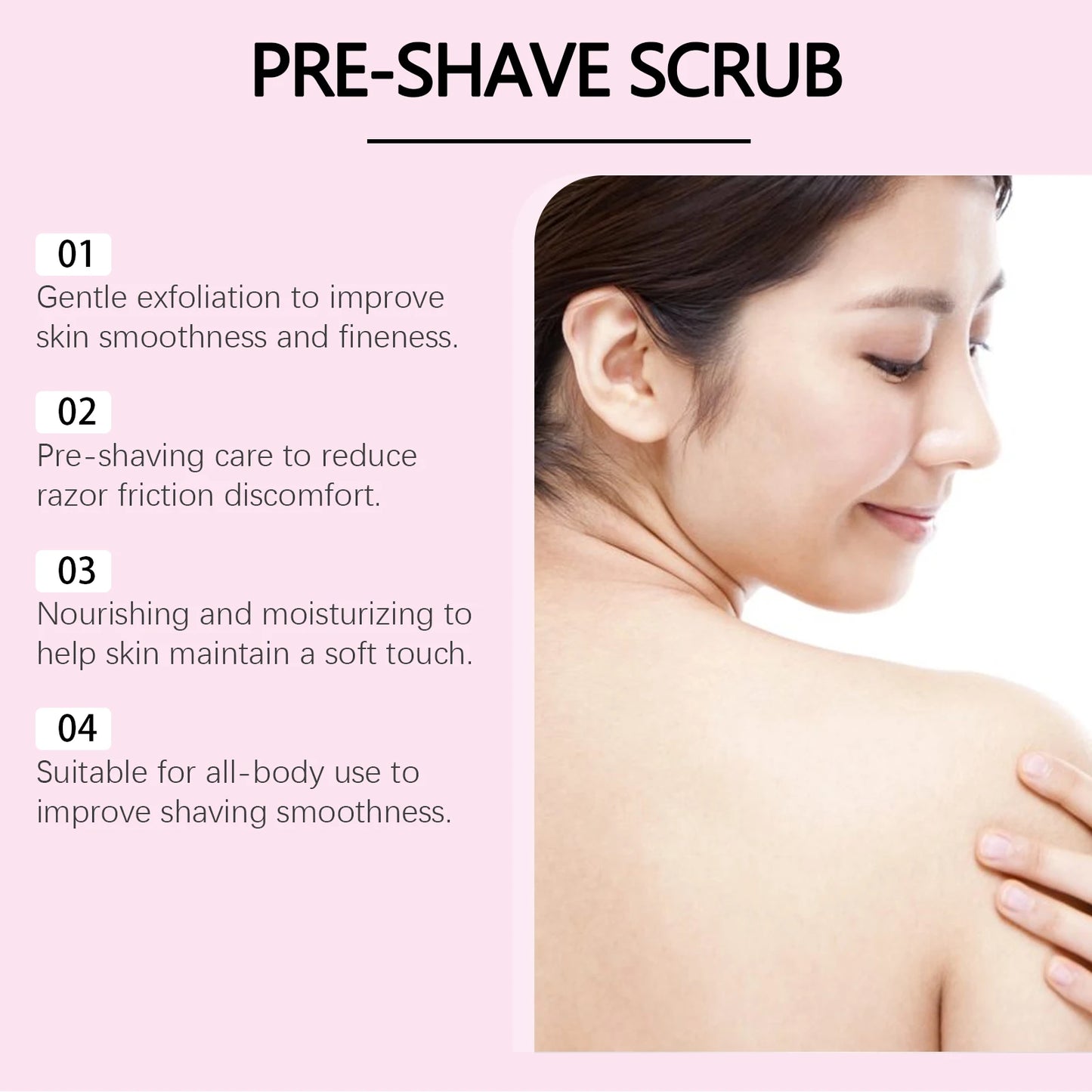 Pre-Shave Exfoliating Scrub – Smooth Skin Face & Body