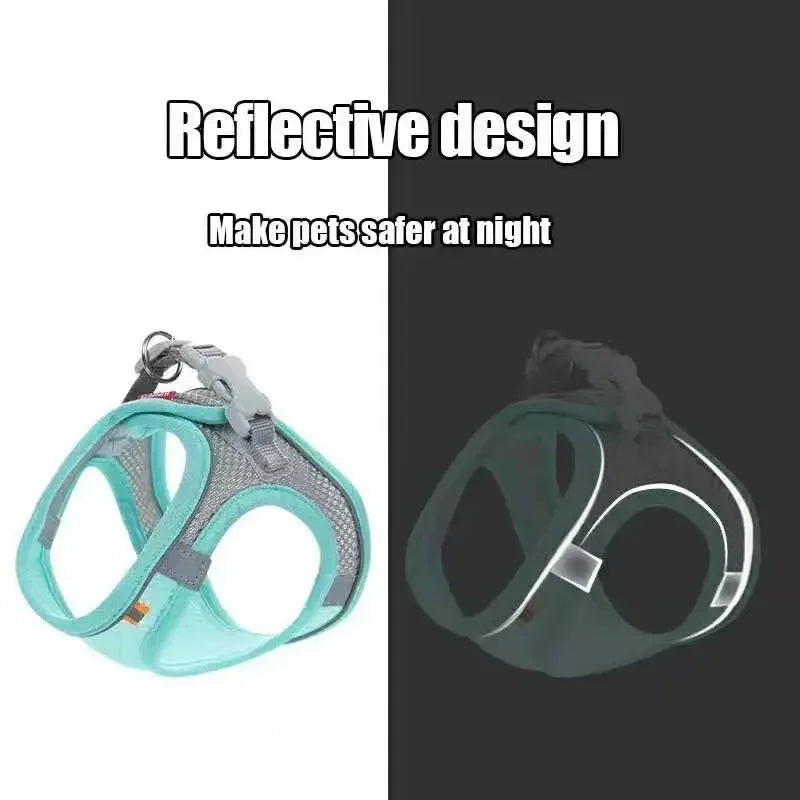 Reflective No-Pull Dog & Cat Harness Vest | Adjustable Mesh