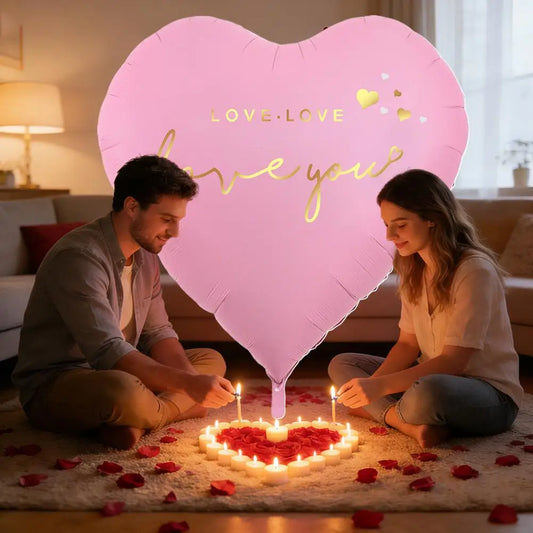 63-Inch Heart Foil Balloon | Wedding & Valentine Party Decor Foil Party Balloon Peaceful Pleasures Health and Wellness