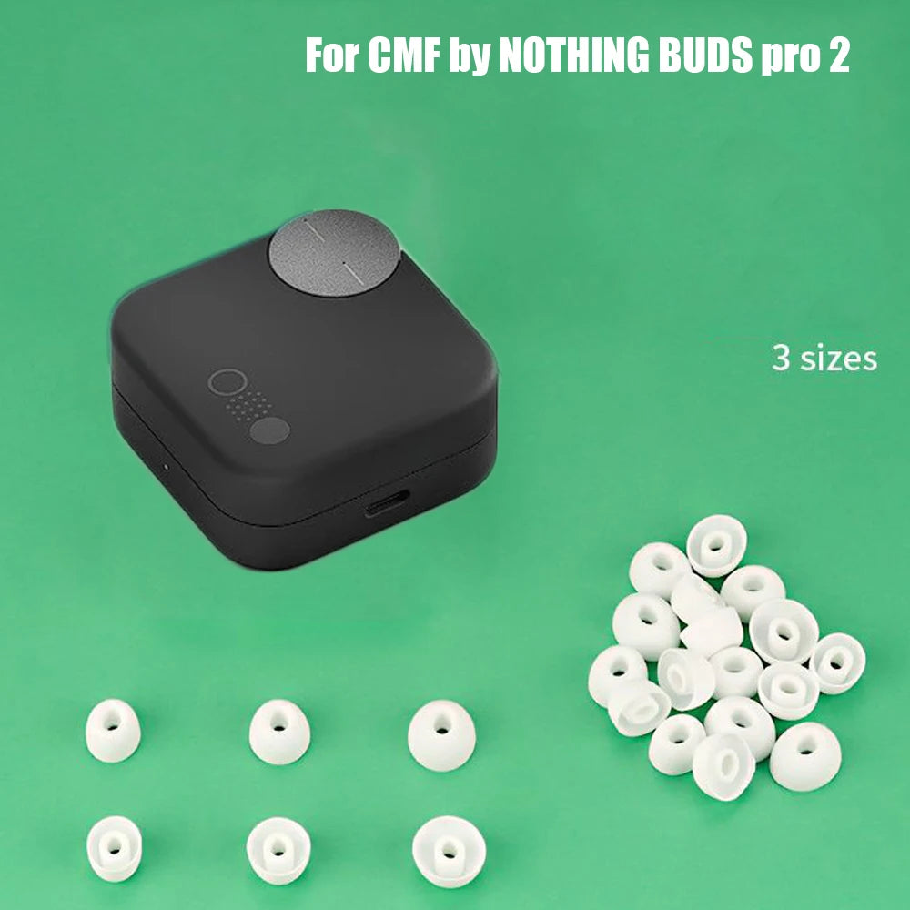 3 Pairs For CMF by NOTHING BUDS Pro 2 Eartips Silicone Earbuds Tips Earphone Kits Cover Replacement Ear Buds Tips Eargels Earcap Peaceful Pleasures Health and Wellness