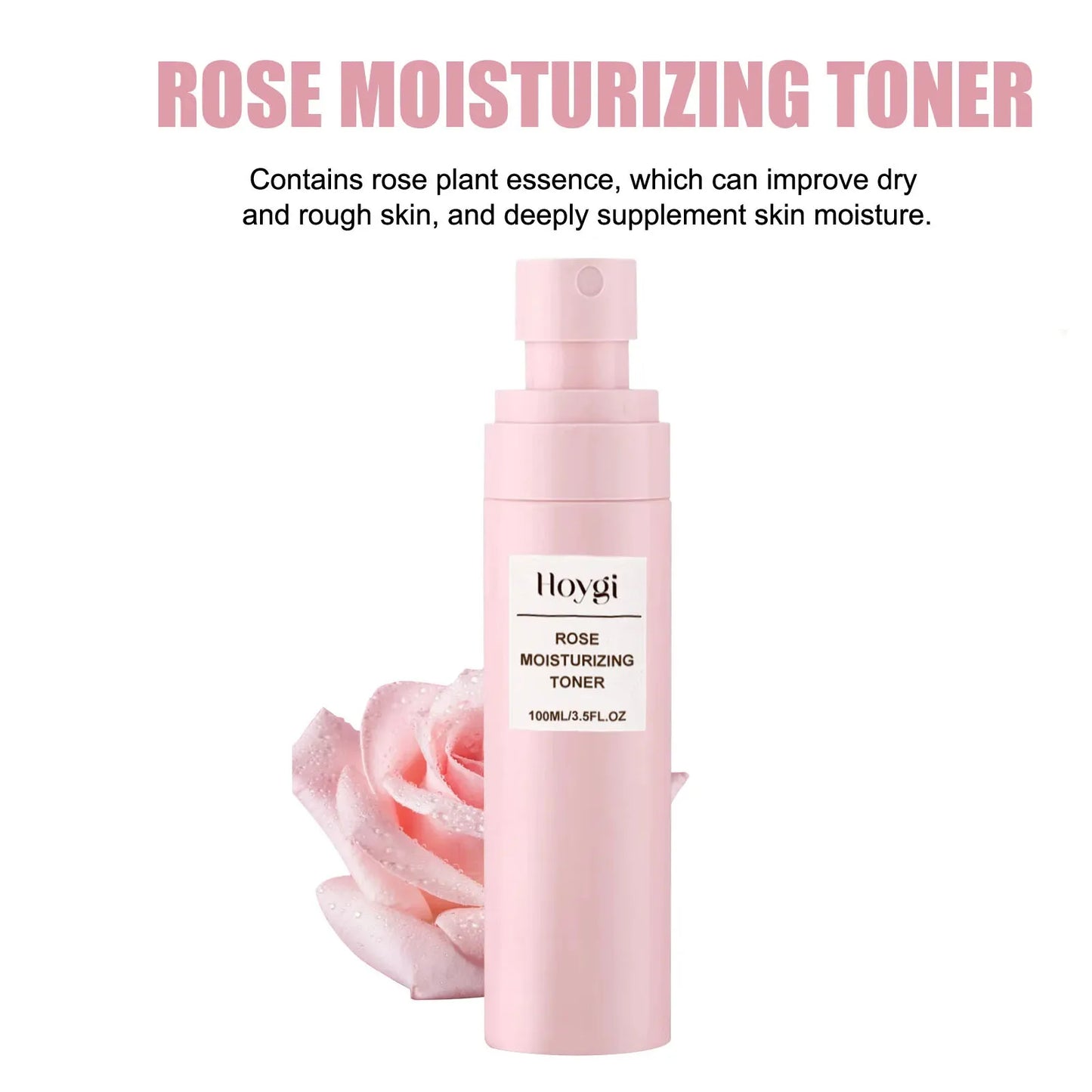 Rose Toner Moisturizing Nourishing Rejuvenating Improve Dryness Roughness Korean Skincare Oil Control Whitening Rose Water Spray Peaceful Pleasures Health and Wellness