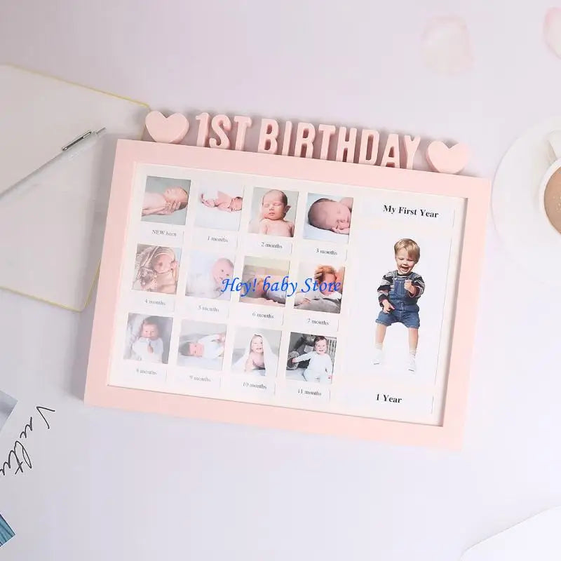 Baby First Year Photo Frame DIY 0–12 Month Milestone Gift