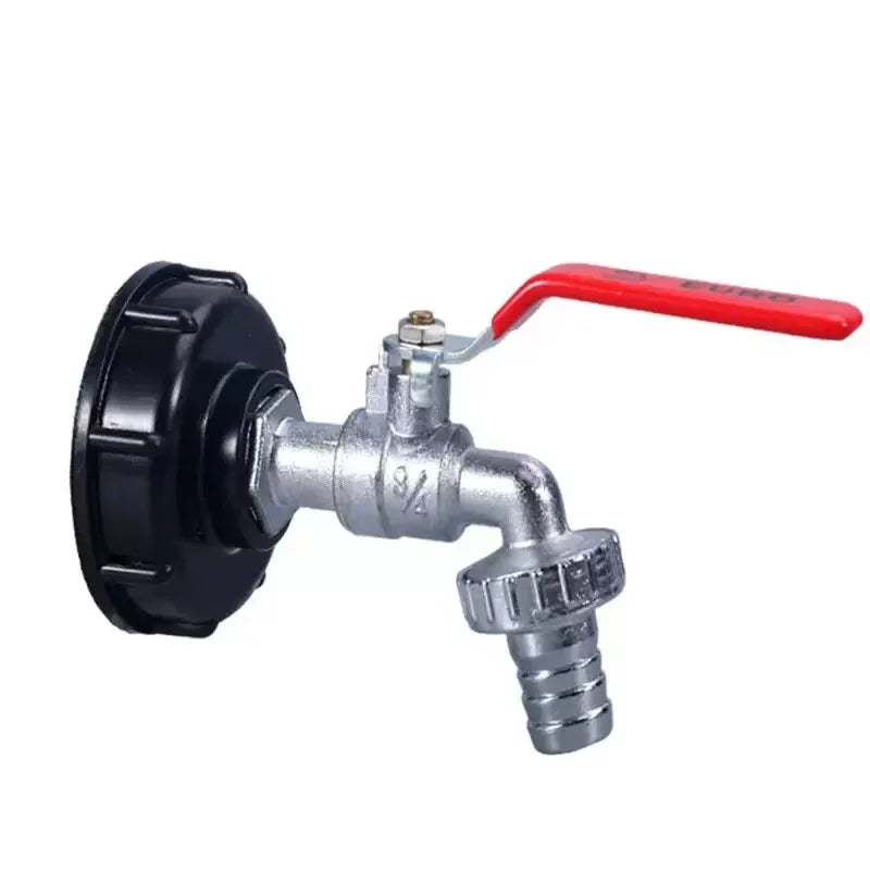 IBC Tank Tap Adapter S60 Coarse Thread to 1/2" & 3/4" Connector