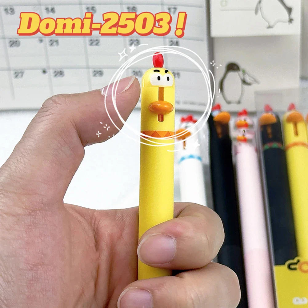 4-Pack Cute Chicken Novelty Gel Pens – 0.5mm Black Ink