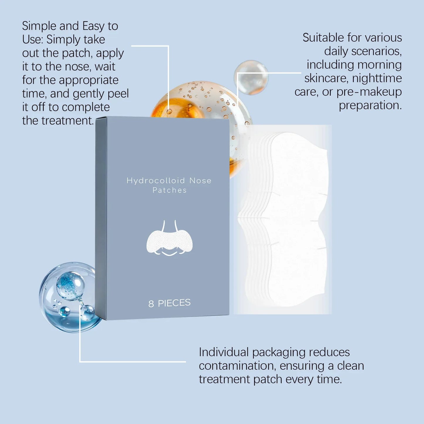 Nicotinamide Nose Patches – Blackhead & Pore Cleansing Strips