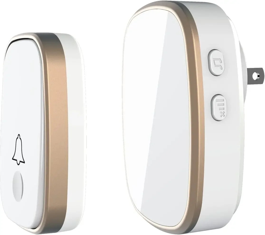 Long Range Wireless Doorbell with 1000ft Coverage, 52 Ringtones, 5 Volume Levels & LED Alert Peaceful Pleasures Health and Wellness United States