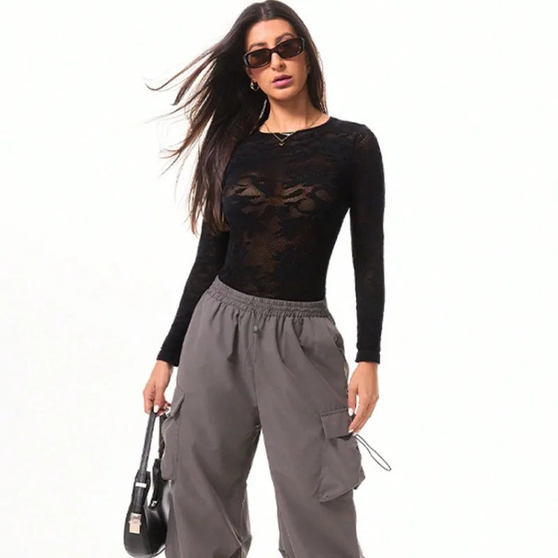Women's Mesh Hollow-Out Yoga Jumpsuit | Sexy Fitness Romper