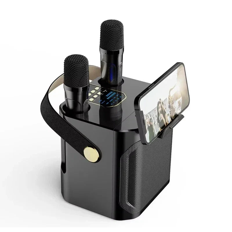 AyeBeau S882 Portable Karaoke Bluetooth Speaker & 2 Mics