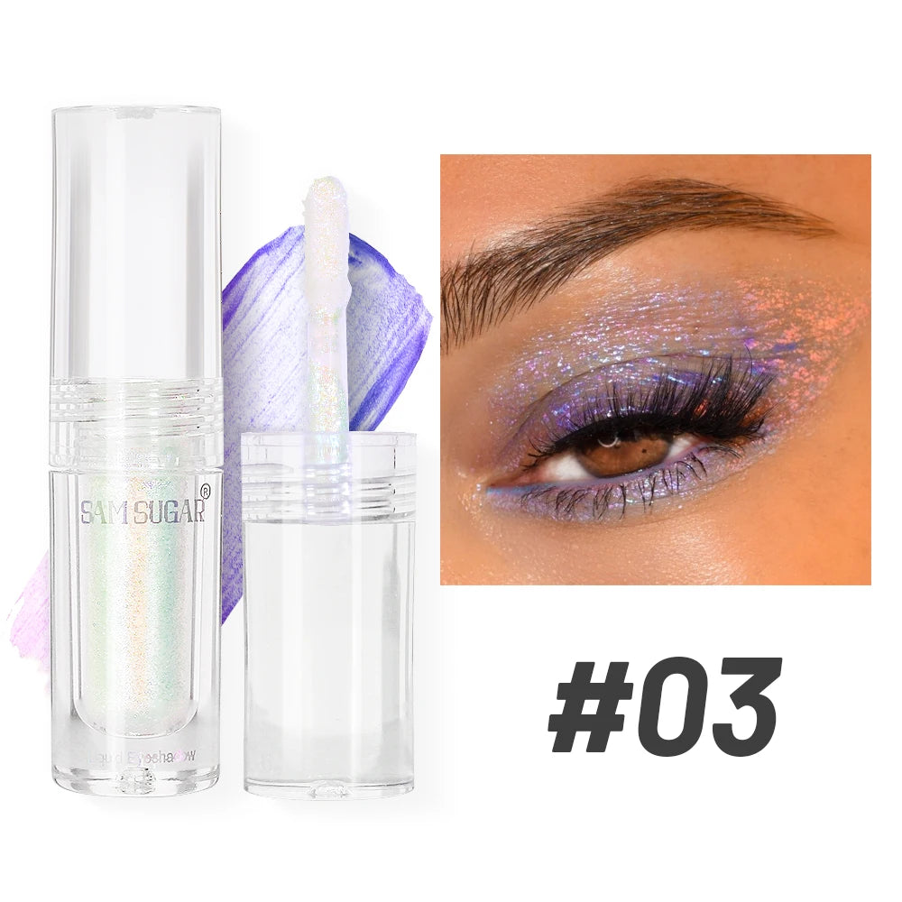 Chameleon Pearlescent Liquid Eyeshadow Illusion Highlight Highlight Fine Shimmer Festival Stage Makeup Peaceful Pleasures Health and Wellness 03