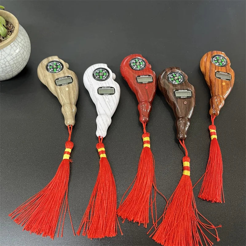Hand Counter Portable Digital Beads Counter Lcd Digital Electronic Rosary Beads Tally Toy Tassel for Meditation Muslim Prayer Peaceful Pleasures Health and Wellness