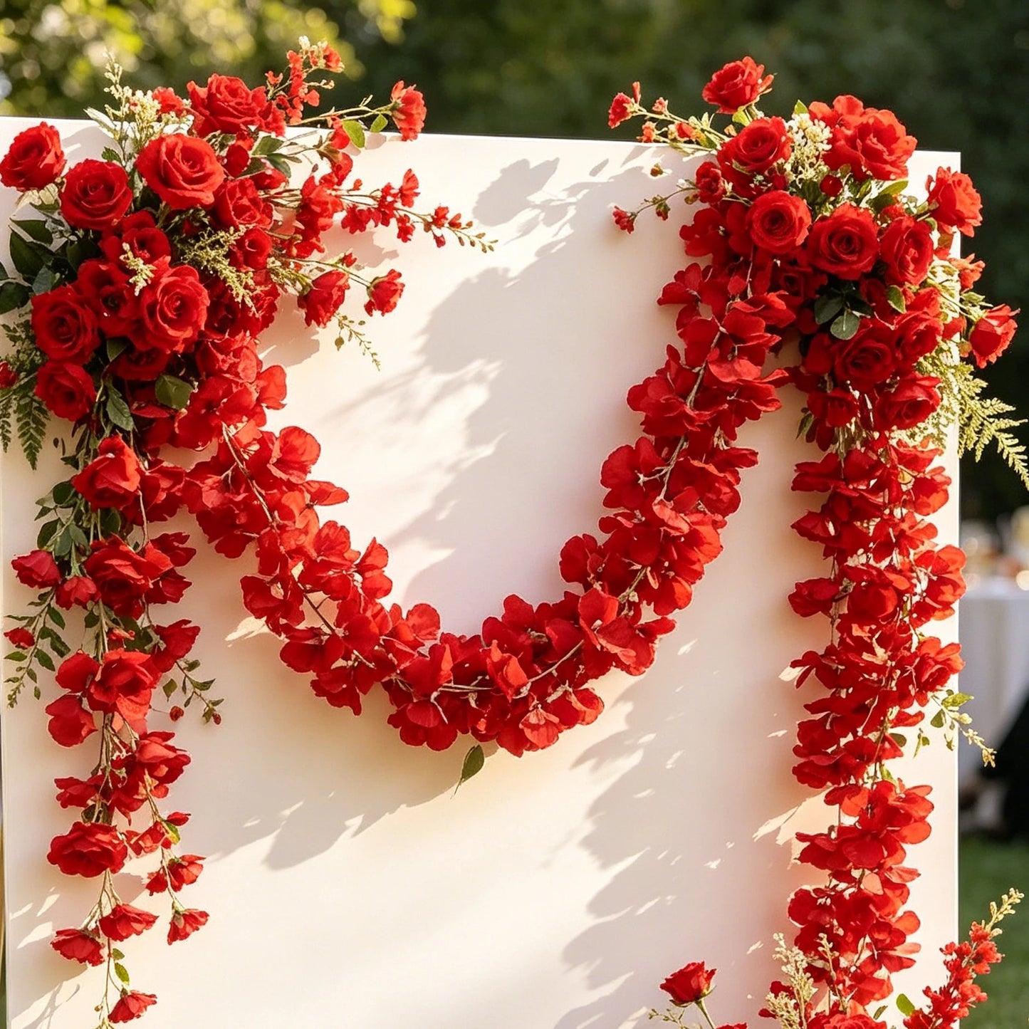 Silk Sakura Artificial Garland – Wedding & Garden Flower Decor