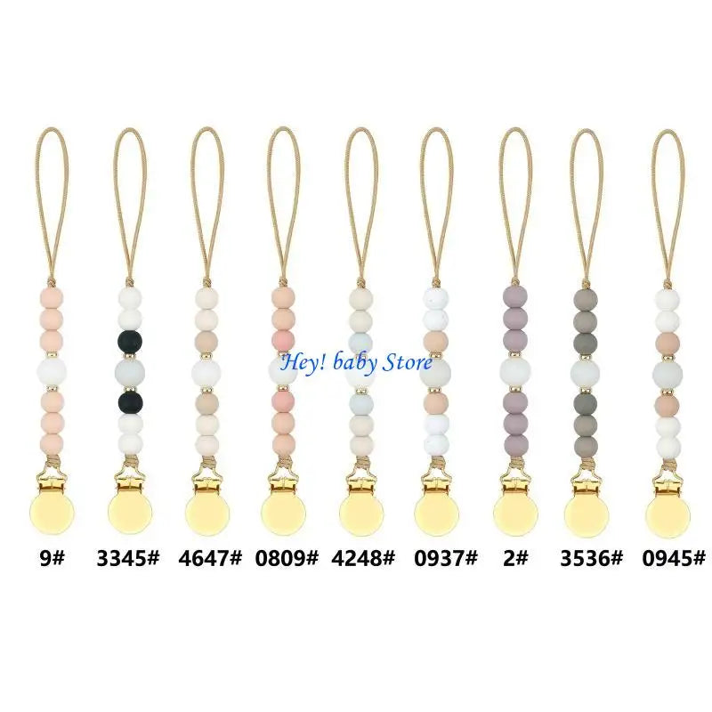 Baby Pacifier Clip Chain | Silicone Dummy Holder & Soother Strap