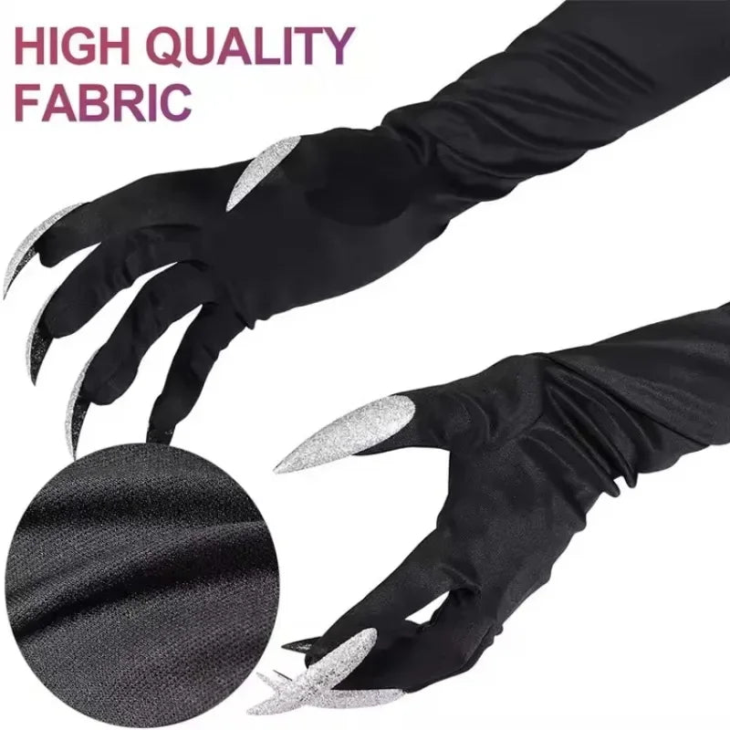 Halloween Witch Gloves Long Claws | Horror Cosplay Costume