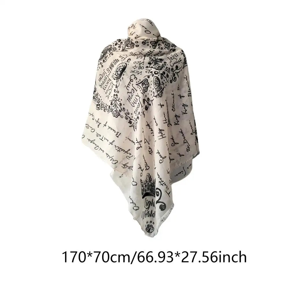 Christian Prayer Shawl Scarf | Cross & Names of Jesus | Women