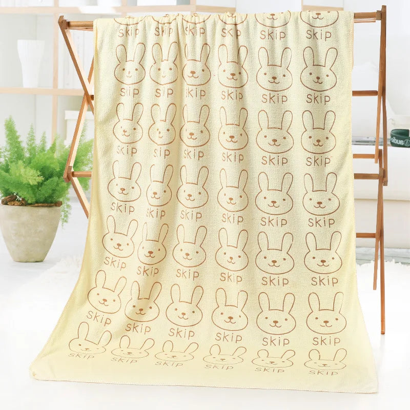 Cartoon Kids Bath Towel | Soft Microfiber 50×100cm Gift