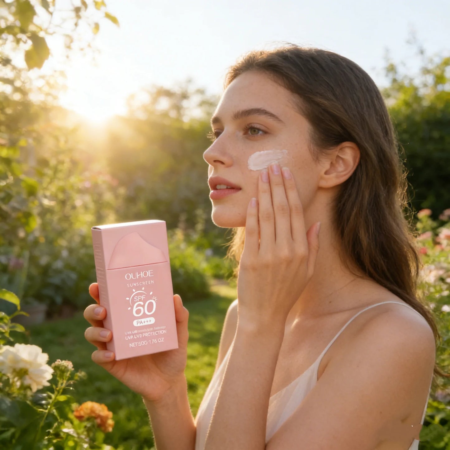 Moisturizing Brightening Sunscreen Cream SPF50+ for Daily Care Peaceful Pleasures Health and Wellness