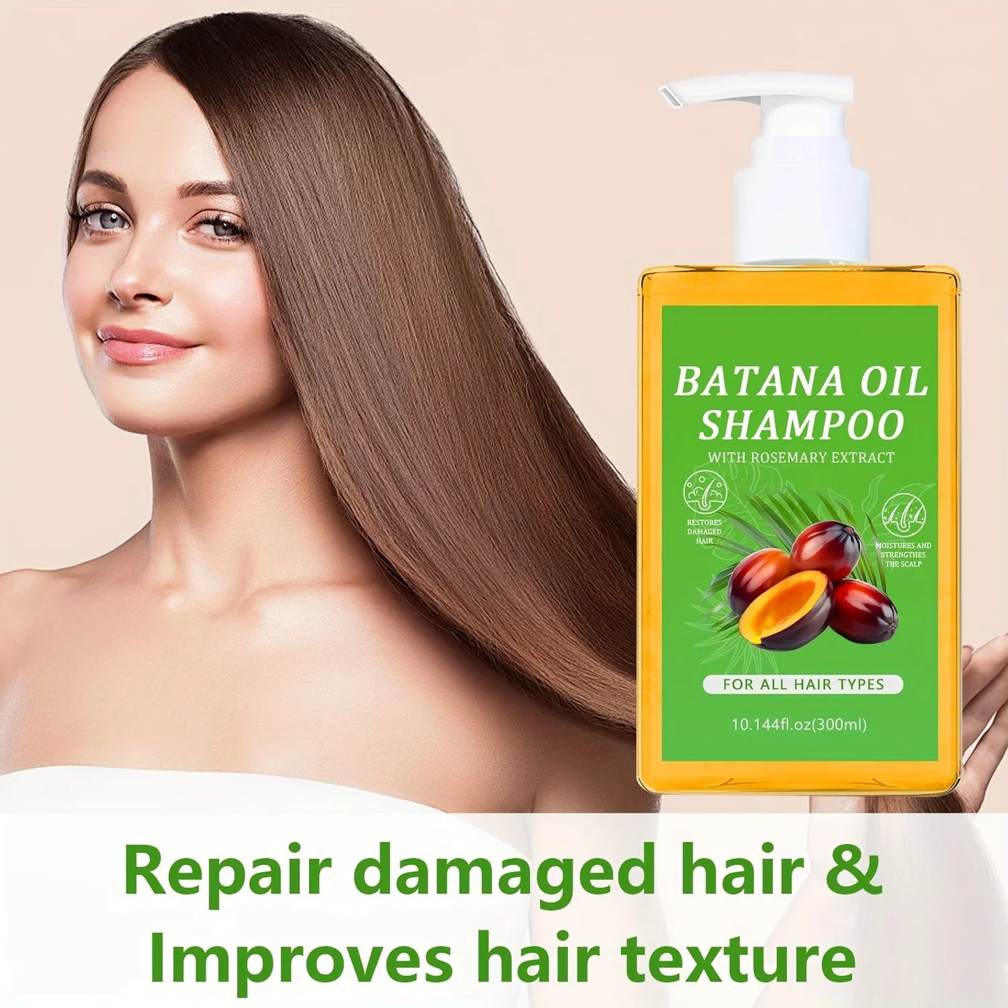 Organic Batana Oil Shampoo with Rosemary | All Hair Types