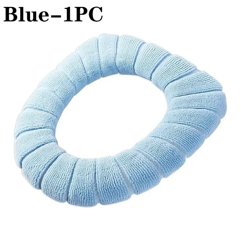 Plush Toilet Seat Cover Cushion – Warm Soft Pad 1/2/4 PCS