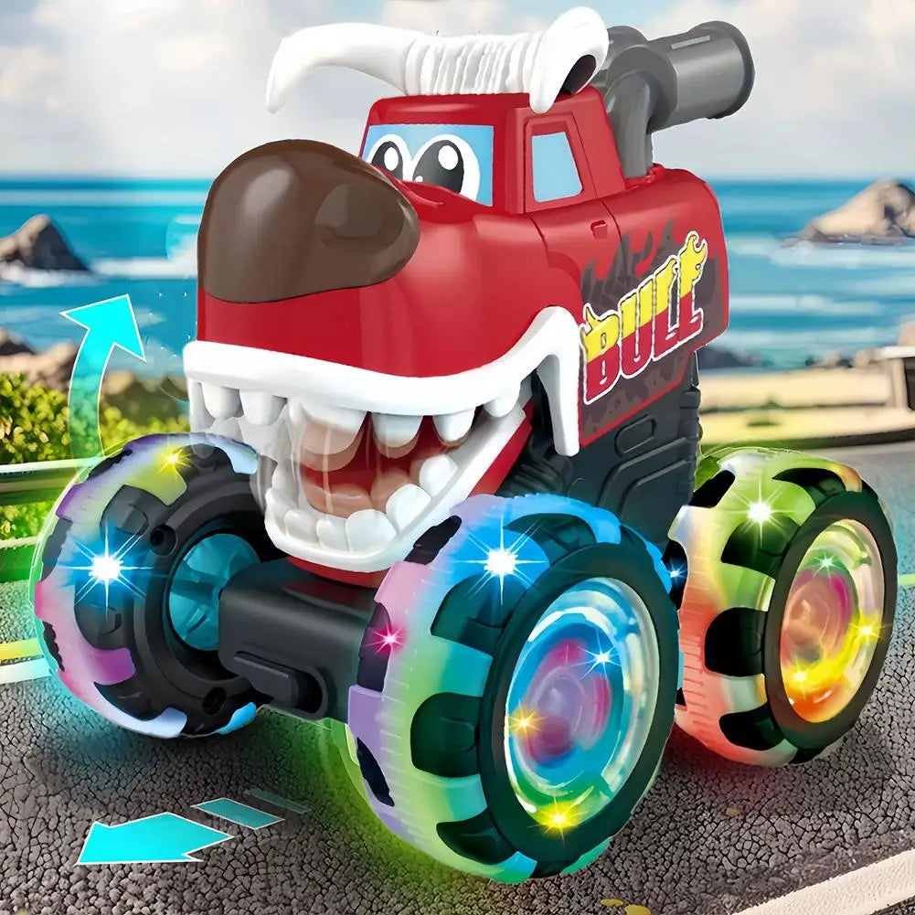 Light-up Truck Toy Cars Press Inertial Safety Car Model