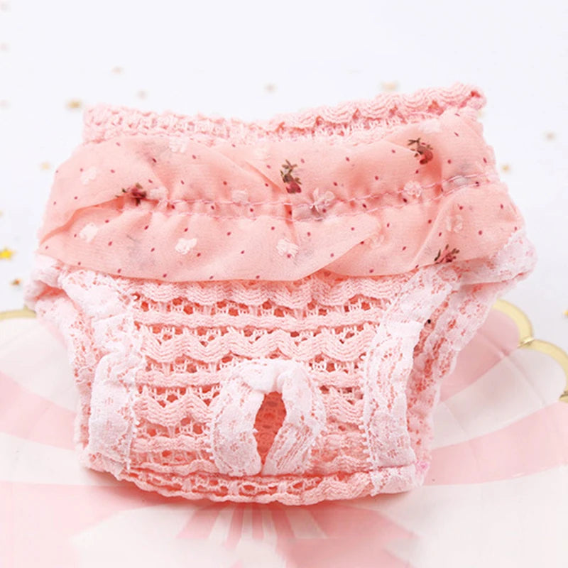 Pet Dog Shorts Sanitary Physiological Pants Cute Fruit Print Diaper Dog Shorts Washable Female Dog Panties Underwear Briefs DC05 Peaceful Pleasures Health and Wellness Cloth L