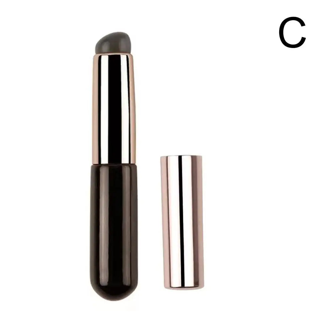 Silicone Lip Brush With Cover Cap Concealer Brush Like Fingertips Q Soft Lipstick Makeup Brushes Round Head No Broken Peaceful Pleasures Health and Wellness C