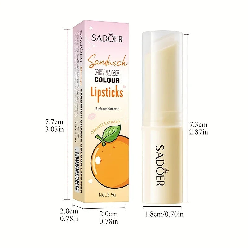Orange Color-Changing Moisturizing Lip Balm 2.5g